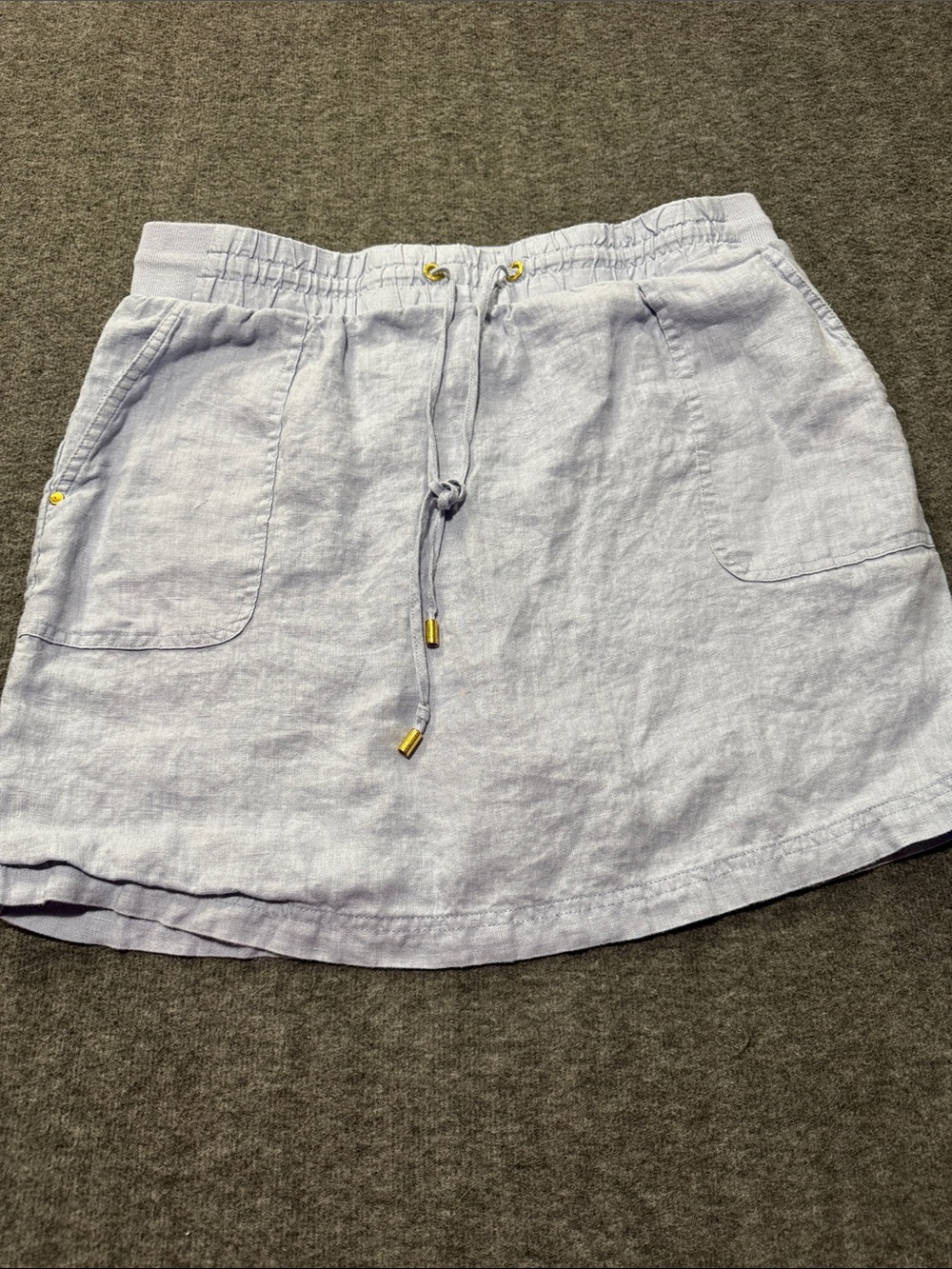 Ellen Tracy Light Lavender Pull-On Skirt